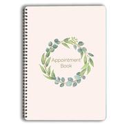 Agenda de citas, 104 páginas, 4 columnas por página, sin fecha, para salones, spas, peluquería y belleza, agenda diaria de 15 minutos, de 6 a. m. a 9 p. m., agenda, libro de organización, encuadernado