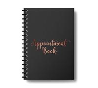 Agenda de citas, agenda semanal por hora, cubierta de piel suave de primera calidad para salón de belleza, terapeuta, spa, uñas, masajes, tamaño A5
