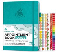 Agenda de citas Clever Fox: planificador de horarios por horas con recordatorios de 15 minutos