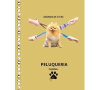 Agenda de citas peluquería canina: Libro de citas para el profesional de peluquería para mascotas, tapa blanda , medidas 21.59x27.94cm
