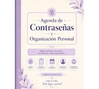 Agenda de contraseñas y organización personal pública y testamentaria: contraseñas organización personal pública y testamentaria