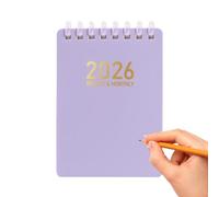 Agenda de día | Cuaderno de primavera 2026, cuaderno de trabajo de tamaño A7 de bolsillo para bocetos, aula, enfermería, universidad, investigación, derecho, reuniones de trabajo