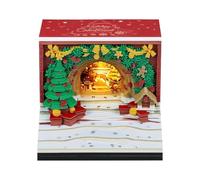 Agenda De Escritorio 3D | Calendario De Adviento Arched 3D Con Cajas De Descoser 2026 | Bloc de notas Hogar Con Luces LED | Maestros Adultos Casa Escuela Oficina