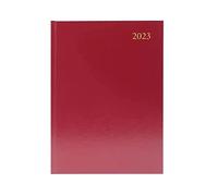 Agenda de escritorio con vista semanal A5, Planificadores Borgoña 2023 KFA53BG23