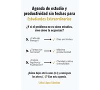 Agenda de estudio y productividad sin fechas para Estudiantes Extraordinarios: Planificación de objetivos, organización semanal, seguimiento de hábitos, técnicas de estudio y otras herramientas clave