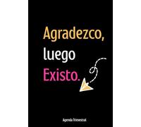 Agenda de Gratitud y Enfoque de 90 Días: Planificador trimestral sin fecha para liderazgo, productividad e intención diaria. (versión blanco y negro)