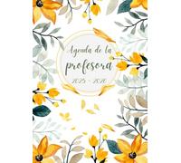 Agenda de la profesora: Planificador semanal para profes, semana vista (2022, A5)