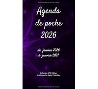 Agenda de poche 2026 - 13 mois - Édition Violet Galaxie: de janvier 2026 à janvier 2027