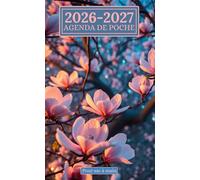 Agenda de Poche 2026-2027 pratique: Planificateur et Calendrier Mensuel Compact de 2 Ans en Petit Format de Janvier à Décembre avec Pages pour Objectifs Notes et Plus