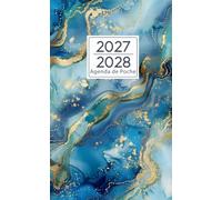Agenda de Poche 2027-2028: Planificateur compact sur 2 ans, semaines commençant le lundi, avec contacts, dates importantes et notes