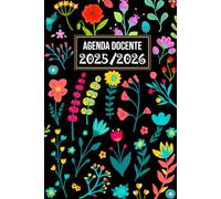 Agenda del Docente 2025/2026 a5: Giornaliera e Mensile (1 giorno per pagina) da Settembre a luglio | Planner delle lezioni e Registro del professore | Regalo Maestre insegnante originale.