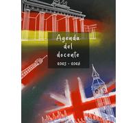 AGENDA DEL DOCENTE 2025-2026: Copertina area linguistica 19x25 cm