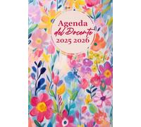 Agenda del Docente 2025/2026: Diario per insegnati, Planificatore settimanale e mensile, organizzare l'anno scolastico, 1 settimana su 2 pagine, 12 mesi, A5