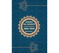 Agenda del Docente 2025/2026 giornaliera: 1 giorno per pagina - Pianificazione delle lezioni e delle attività didattiche giornaliere per docenti- Planner italiano.