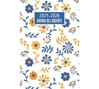 Agenda Del Docente 2025 2026 Giornaliera A5: Pianificatore Giornaliero e mensile | regalo maestra fine anno | 1 Pagina per Giorno | Registro per Insegnanti della Scuola