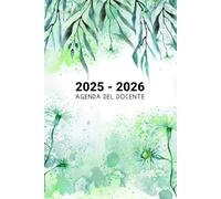 Agenda Del Docente 2025 2026 Giornaliera: Diario per insegnanti da 1 Settembre 2025 a 15 Luglio 2026, Regalo di fine anno dell'insegnante, Registro del Professore, 1 Pagina per Giorno, A5.