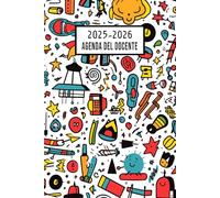 Agenda Del Docente 2025 2026 Giornaliera: Organigramma Giornaliero, orario, colleghi, pianificazione, valutazioni con registro voti, consigli di classe e appunti