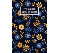 Agenda Del Docente 2025 2026 Giornaliera: Pianificatore Giornaliero e mensile | regalo maestra fine anno | 1 Pagina per Giorno | Registro per Insegnanti della Scuola | Format A5