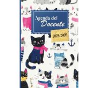 Agenda del Docente 2025/2026: Planner settimanale da Settembre a lLuglio per insegnanti con 9 classi - Formato A5