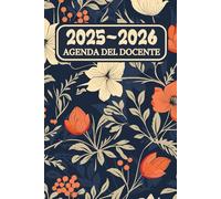 Agenda Del Docente 2025/2026 Settimanale A5: Registro del Professore - Pianificatore Settimanale con Registro - Completo e Pratico per la Scuola Secondaria da lunedì a domenica.