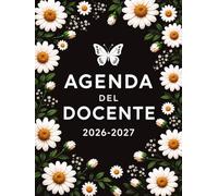 Agenda del Docente 2026-2027 A4: Organizzazione settimanale e mensile, Da Agosto 2026 a Luglio 2027, Diario scolastico per insegnanti 26/27, 180 pagine.