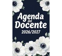 Agenda del Docente 2026/2027 a5: Giornaliera, 1 pagina per giorno | Diario per insegnanti | Registro del professore | Idee Regalo Maestra.