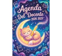 Agenda del Docente 2026/2027 Gatti: Pianificatore Settimanale Per Professori | Diario Per Insegnanti | Registro Del Professore Per L'anno Scolastico 26/27 | Idee Regalo Maestre