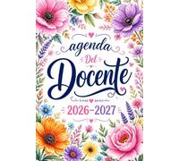 Agenda del Docente 2026 2027 Giornaliera: Planner delle Lezioni con Registro, 1 Pagina per Giorno, Pianificatore dell’Attività Giornaliere per Insegnanti.