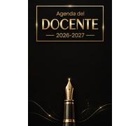 Agenda del Docente 2026/2027: Pianificatore settimanale e mensile Completo e Pratico con Registro presenze + Voti | Idee regalo maestra fine anno.