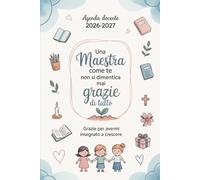 Agenda del Docente Formato A5: Pianificare e organizzare per l'anno scolastico da Settembre 2026 a Luglio2027 | Planner italiano con Registro voti e Registro presenze.