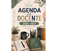 Agenda del Docente Giornaliera 2026 2027 A5: Diario per insegnanti, 1 Pagina per Giorno, Pianificatore Giornaliero per professori da settembre 2026 a Luglio 2027