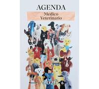 Agenda del Medico Veterinario | Agenda Giornaliera 12 mesi | Formato A5 | Planner mensili con illustrazioni | Organizza il tuo anno con stile e passione animale! Illustrazione Cani