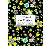 Agenda del profesor 2025/2026 semanal: Planificador y cuaderno para profesores de infantil, primaria, secundaria o bachiller. DIN A4