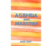 Agenda della Maestra | 10 mesi | Settembre - Giugno |Agenda settimanale con orario | Sostegno | 52 Settimane, 10 Planner Mensili | Settimana su doppia ... | Metti ordine nella tua vita | Agenda ROSSA