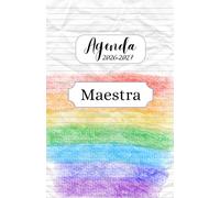 Agenda della Maestra | 10 mesi | Settembre - Giugno |Agenda settimanale con orario | Sostegno | 52 Settimane, 10 Planner Mensili | Settimana su doppia ... Mensile e Settimanale | Arcobaleno bimbi