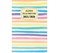 Agenda Della Maestra 2025/2026: Diario per insegnati, Planificatore giornaliero e mensile, organizzare l'anno scolastico -1 giorno per pagina - Planner italiano.