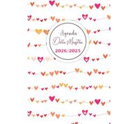 Agenda della Maestra 2025/2026: Organizzatore giornaliero e mensile per insegnanti con registro, lezioni, studenti..., Anno accademico 25/26 | Cuori - Piccolo Formato A5.