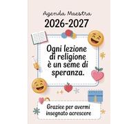 Agenda della Maestra 2026-2027: Pianificatore giornaliero per insegnante di Scuola Elementare e Asilo,1 Pagina per Giorno | Regalo Maestre Fine Anno.