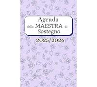Agenda della Maestra di Sostegno | Agenda settimanale: 52 Settimane | Settimana su doppia pagina, Formato A5 | Calendario Mensile e Settimanale | 12 mesi | Agenda DATATA | lilla