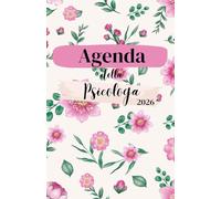 Agenda della Psicologa - Psicologo | Agenda settimanale: 12 Mesi | Gennaio - Dicembre | 54 Settimane, 12 Planner Mensili | Settimana su doppia pagina, ... rosa disegnati | Psicologia | Agenda DATATA