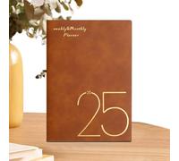 Agenda diaria 2025, agenda diaria 2025, libro de agenda diaria - Agenda académica práctica 2025, agenda diaria para el suministro del lugar de trabajo escolar 2025