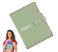 Agenda diaria 2025, agenda diaria A6, agenda 2025, cuaderno diario con bolígrafo, planificador semanal de citas, organizador de tareas, planificador de horarios, planificador de tareas diarias