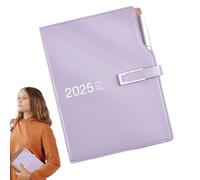 Agenda diaria 2025, agenda semanal A6, agenda 2025, libro de citas semanal, cuaderno diario con bolígrafo, planificador de tareas diarias, calendario planificador semanal, cuaderno de registro de
