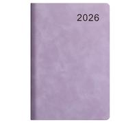Agenda diaria 2026, 360 páginas, tapa blanda, piel, diario diario académico 2026, cuaderno académico 2026, 21,6 x 14,5 cm, plan anual de piel sintética