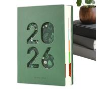 Agenda Diaria 2026,Con Pestañas Cuaderno 365 Días Papel Grueso - Calendario Mensual Planificador Diario 2026,Para Planificar Citas, Oficina, Aula, Universidad, Viajes, Estudiante y Profesor