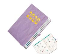 Agenda diaria 2026 - Cuaderno de escritura suave con pestaña - Agenda diaria mensual 2026 | para el hogar, escuela, aula, universidad, oficina, citas, planificación académica, estudiantes, profesores