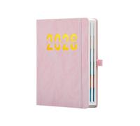 Agenda diaria 2026, cuaderno de escritura suave con pestaña, planificador semanal y mensual 2026, para el hogar, aula, oficina, citas, planificación académica, mujeres, hombres, estudiantes