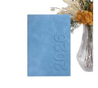 Agenda diaria 2026, planificador de año a diciembre, libro de planificación de 8,27 pulgadas con papel PU, organizador de estudio de trabajo, accesorios de negocios con construcción duradera, para