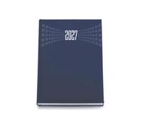 Agenda diaria 2027 21 x 30 cm A4 sab dom separados multilingüe azul