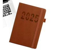 Agenda diaria A5 2025 | Agenda 2025, bloc de notas, agenda estética con bordes coloridos para escuela, área de trabajo, viajes, viajes de negocios, hogar